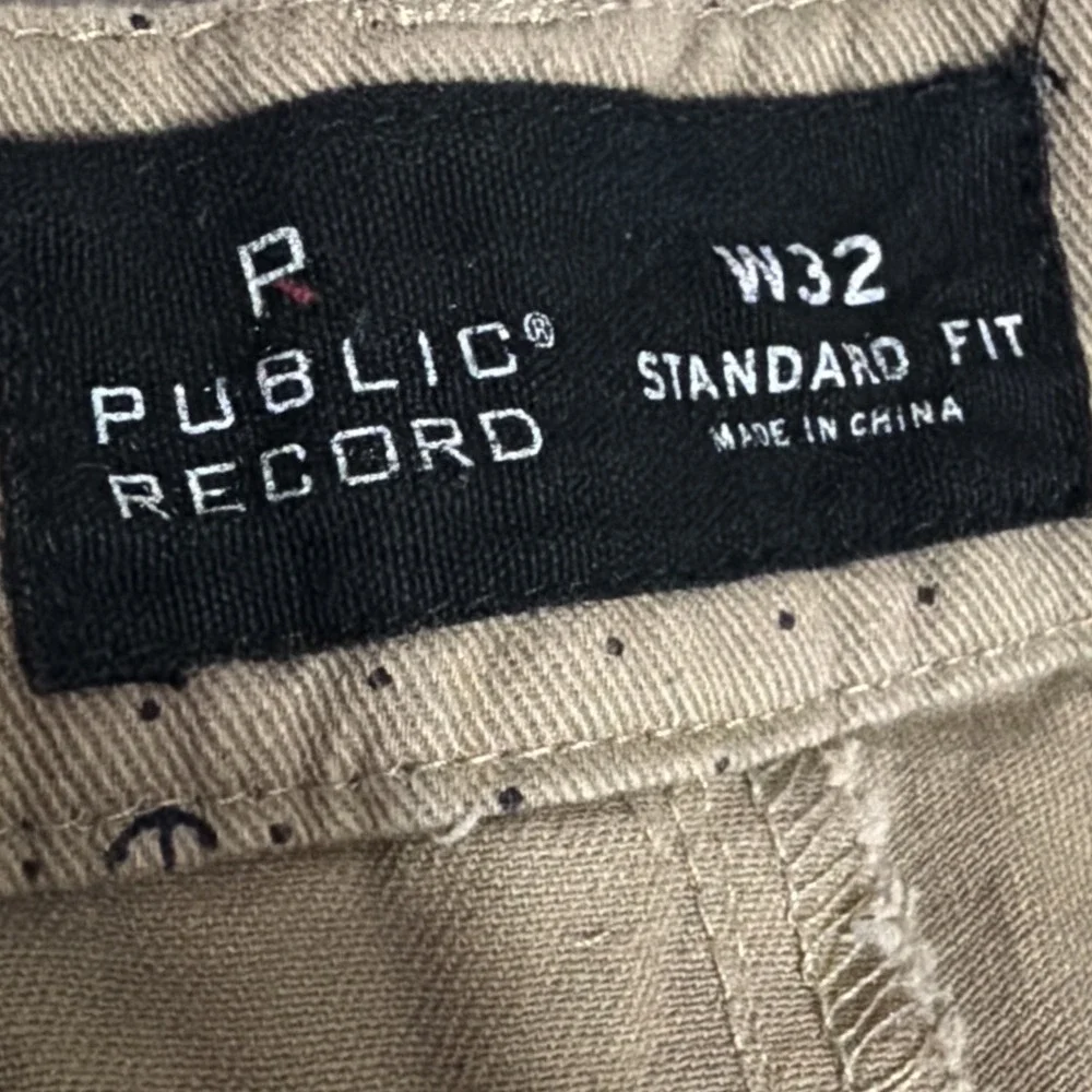 Public Record Men's‎ Brown Size 32x9 All Over Nautical Print Everyday Shorts Tan
